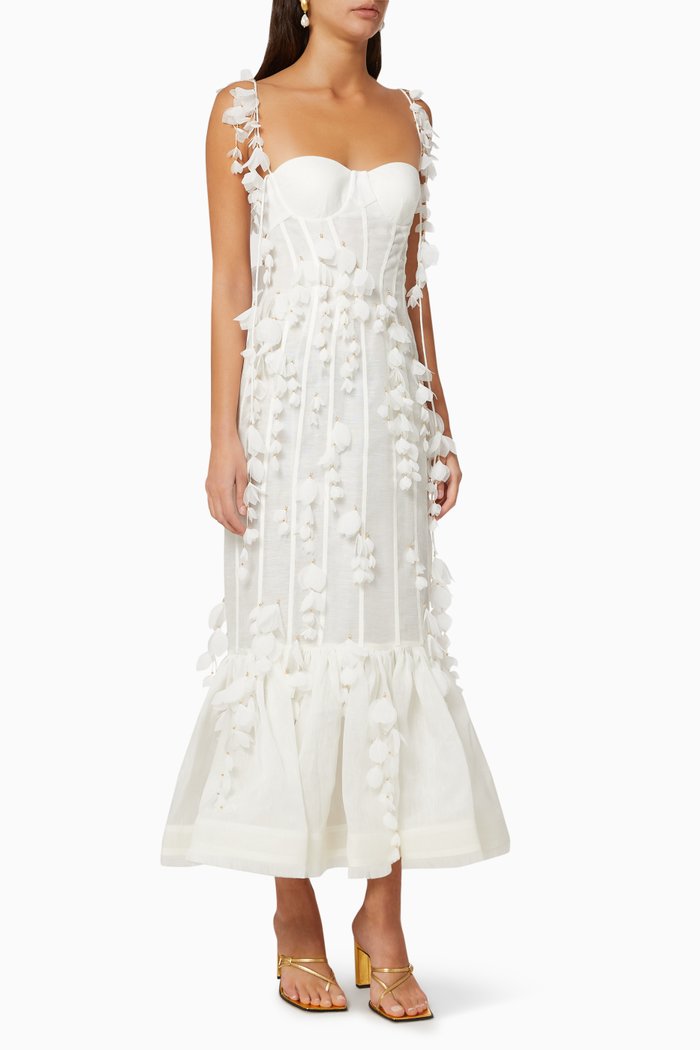 

Botanica Petal Gown, White