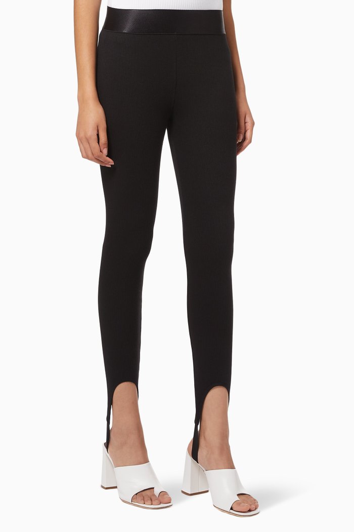 

Stirrup Pants in Tencel, Black