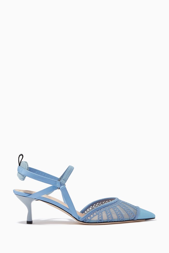 

Colibri Lite Pumps in Micro-mesh & Leather, Blue