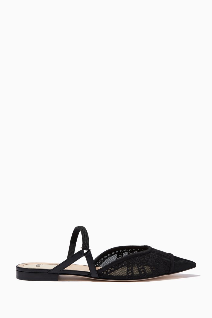 

Colibri Flats in Micro-mesh & Leather, Black