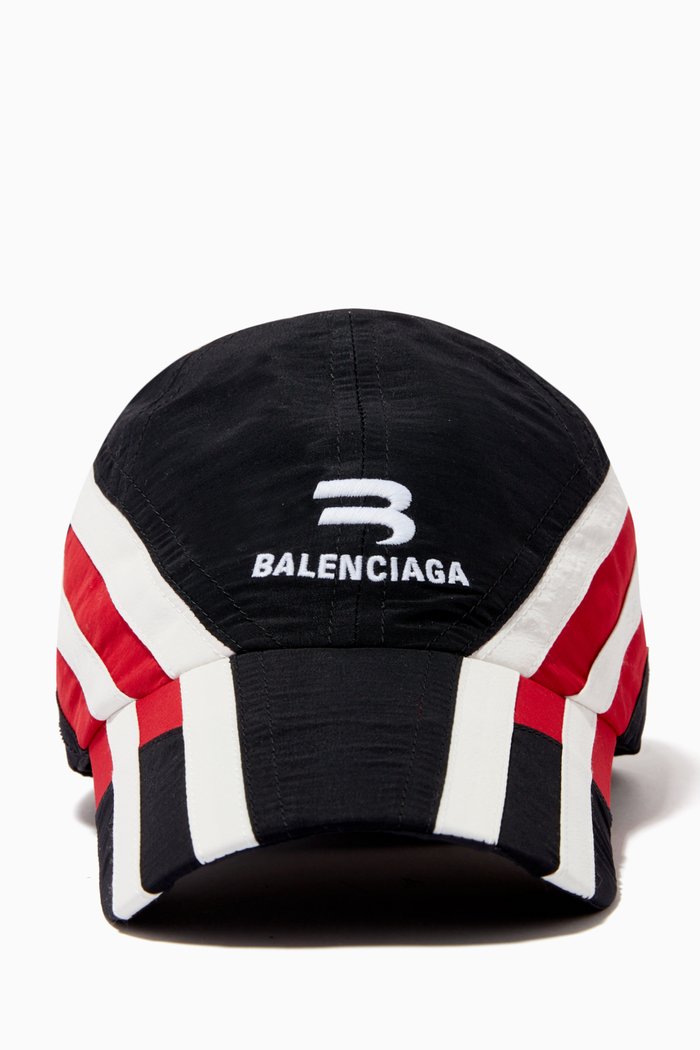 Tracksuit Cap in Recycled Nylon, Black