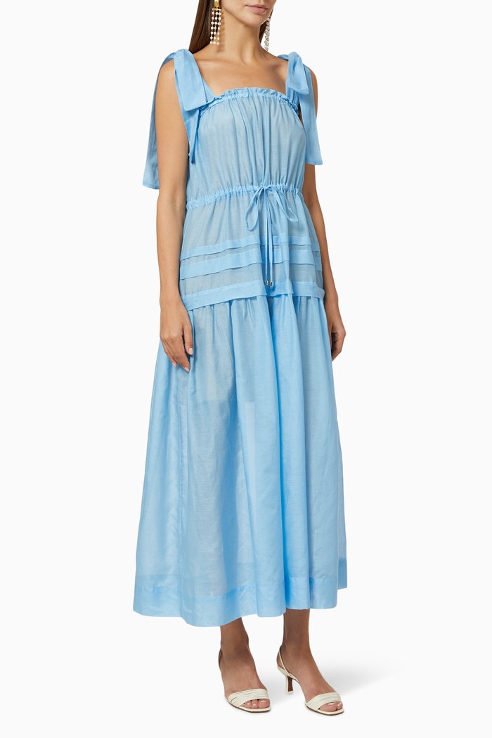 

Mykonos Tiered Dress, Blue