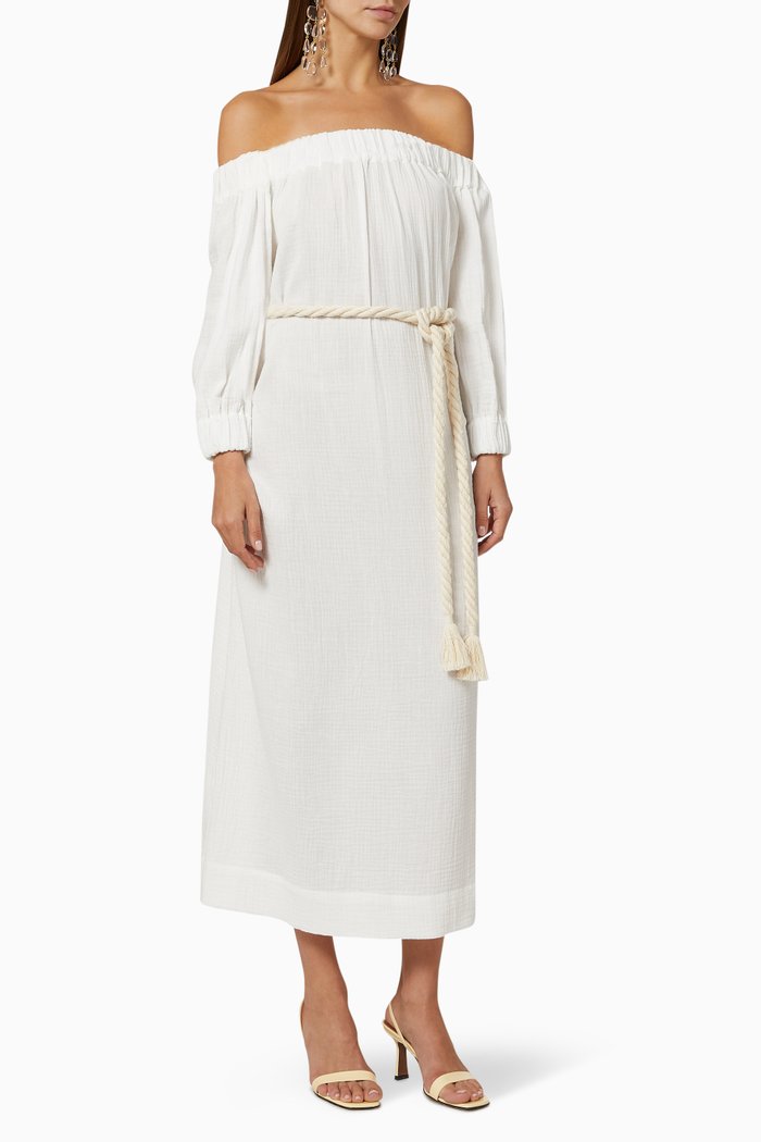 

Delos Off Shoulder Dress, Neutral