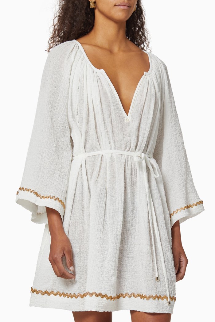 

Delos Hand Embroidered Dress, White