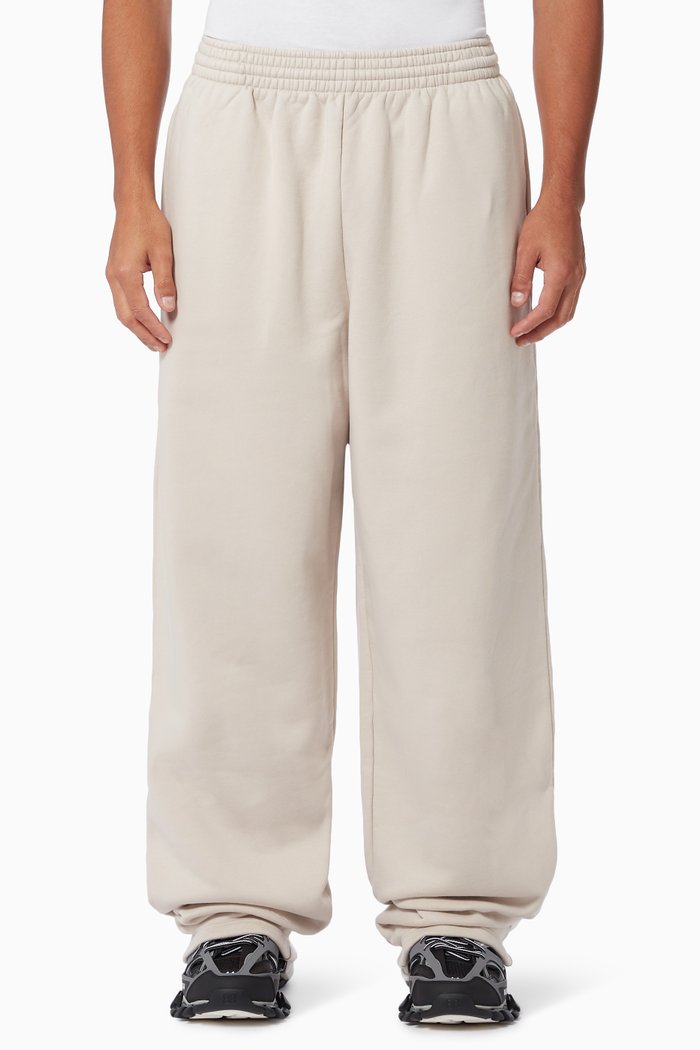 Baggy Sweatpants in Organic Heavy Fleece, Grey