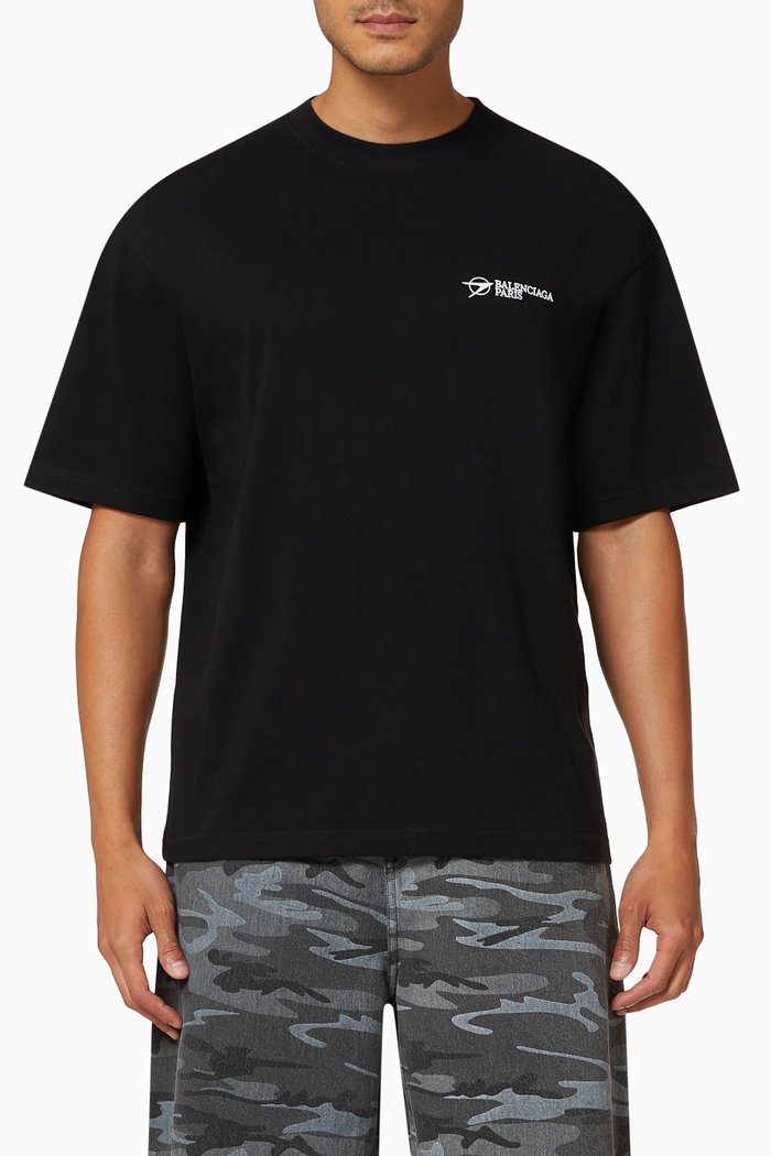 

Corporate Medium Fit T-Shirt in Vintage Jersey, Black