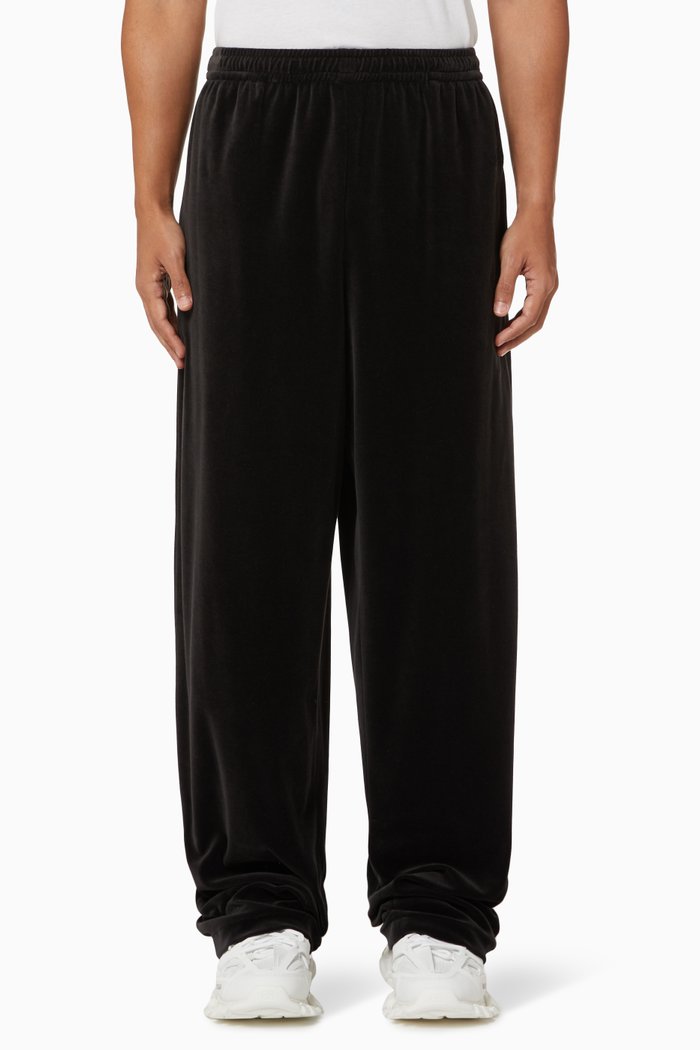 

Tracksuit Pants in Cotton, Black
