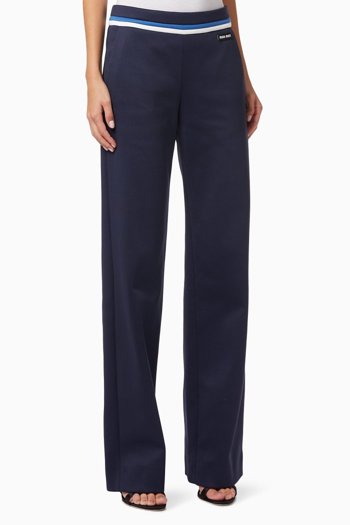 

Flared Pants in Luxe Fleece, Blue