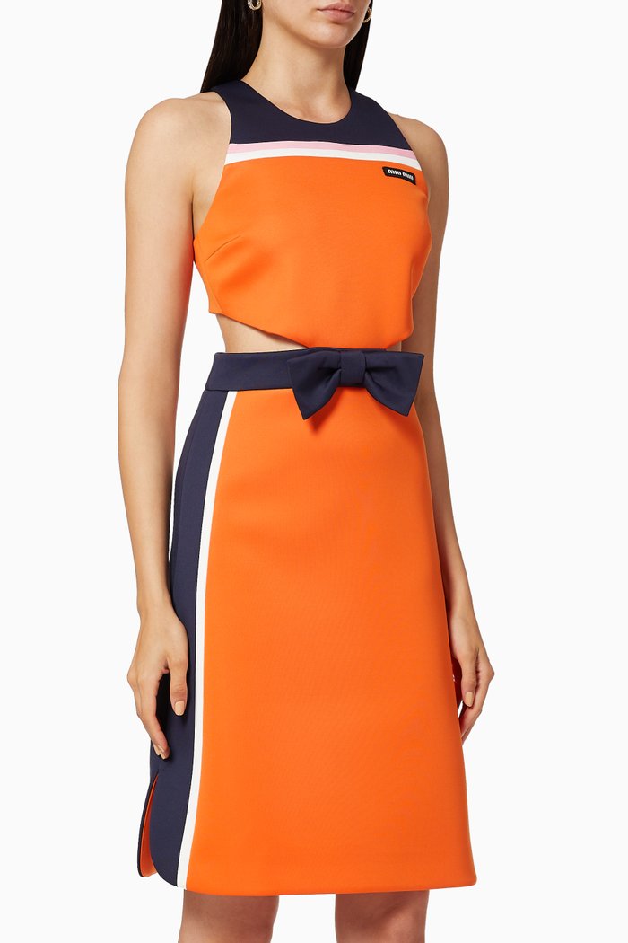 

Logo Technical Jersey Dress, Orange