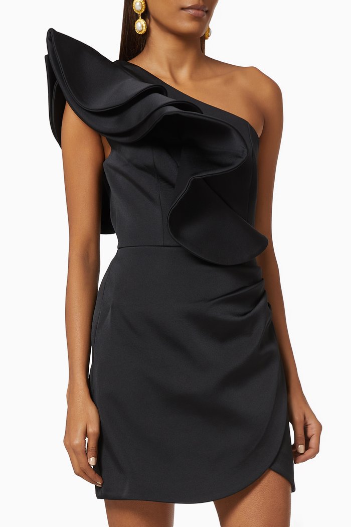 

Resolve Frill Mini Dress, Black