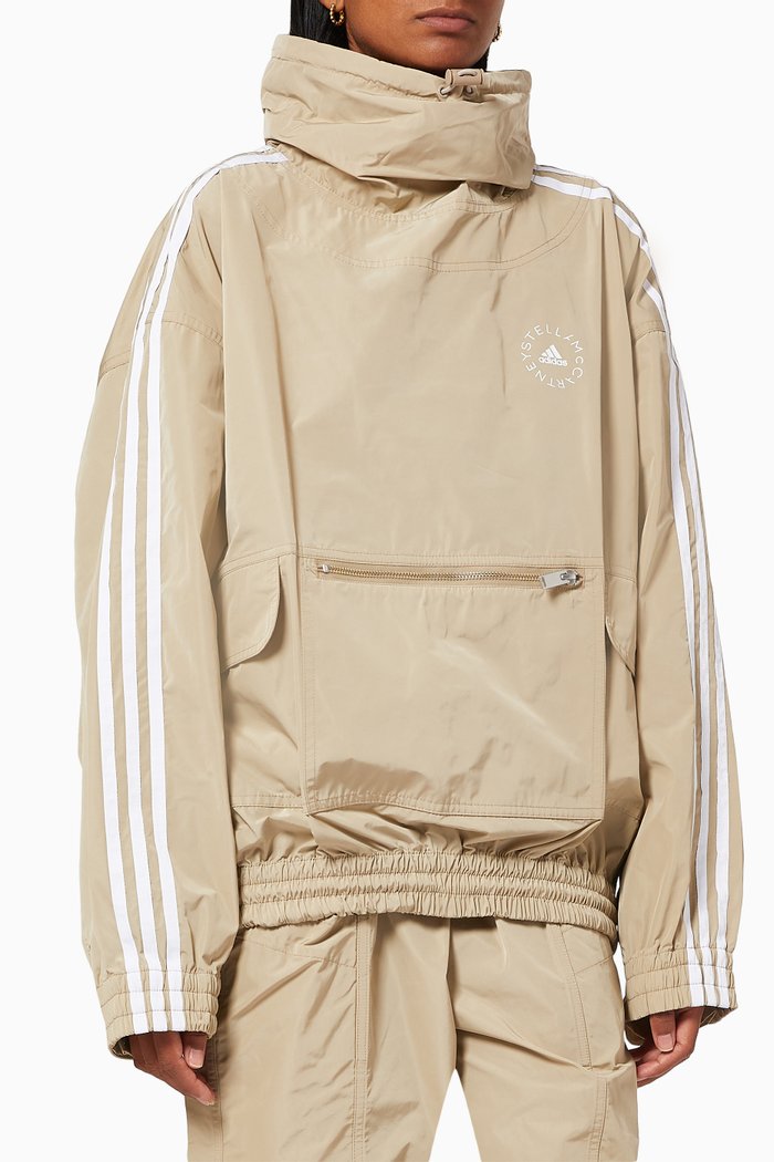 

x adidas Jayla Windbreaker in Technical Fabric, Neutral