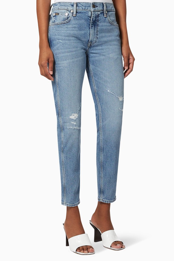 

Tompkins Skinny Crop Jeans, Blue