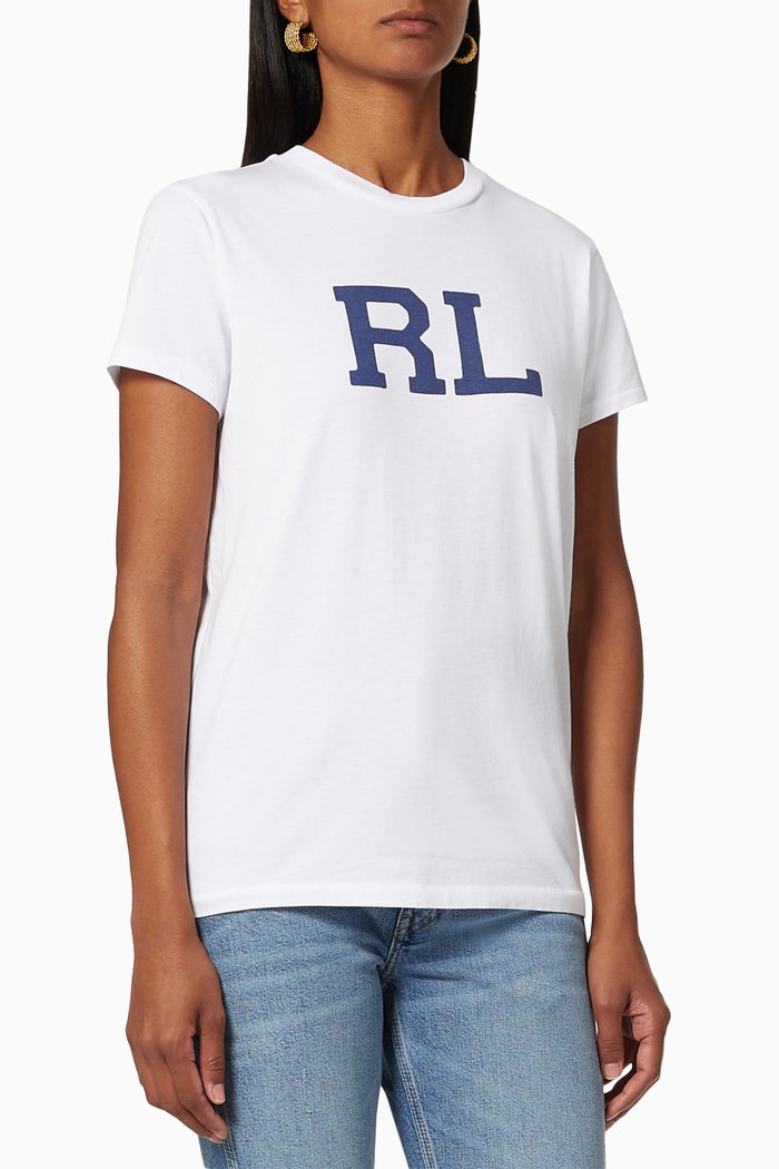 

RL Cotton Crewneck T-shirt, White