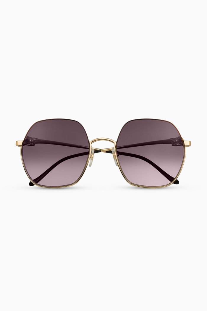 

Round Sunglasses in Titanium, Gold
