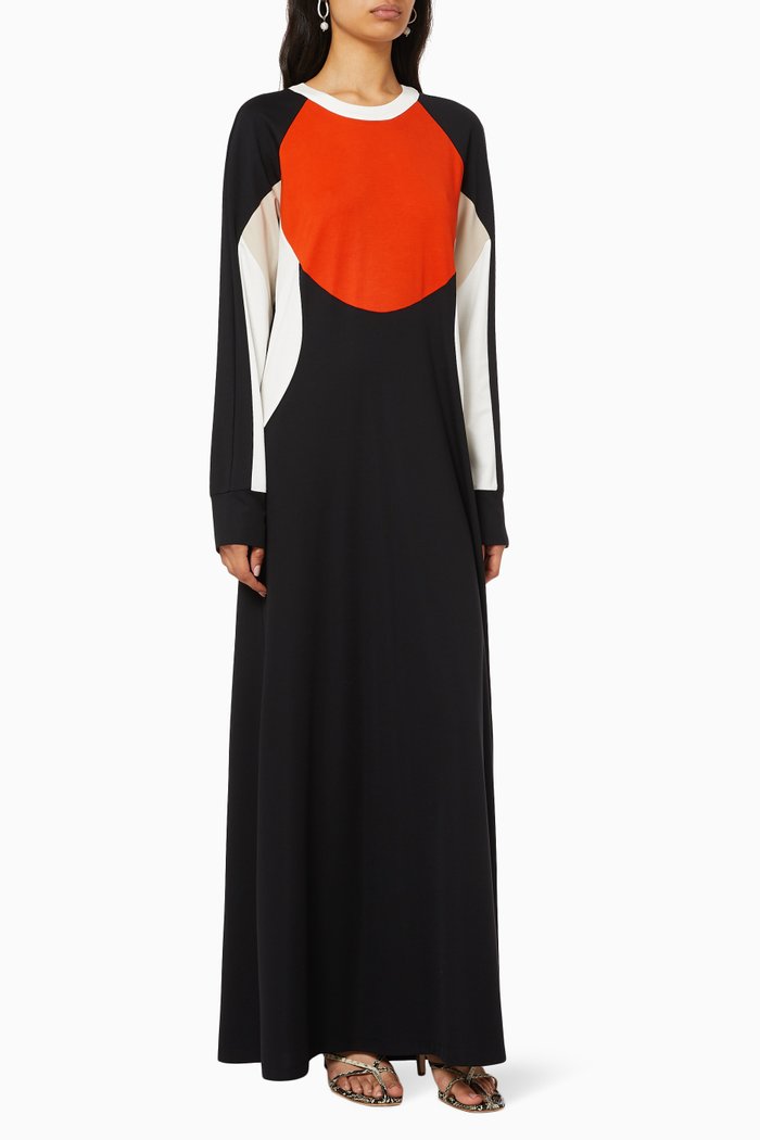 

Colour-Block Maxi Dress, Neutral