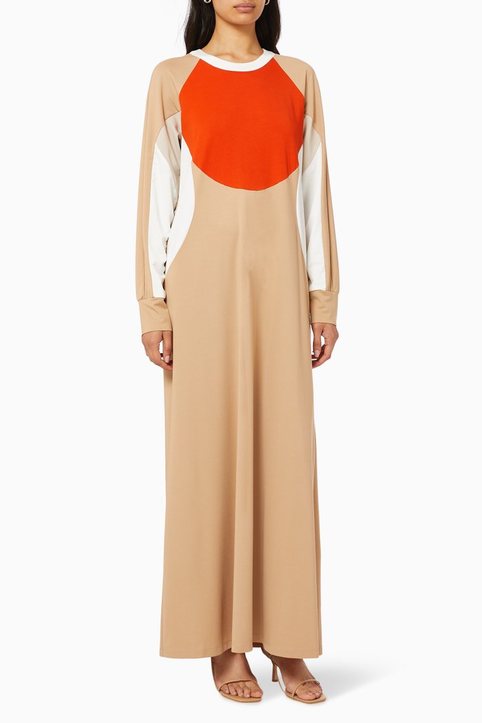 

Colour-Block Maxi Dress, Multicolour