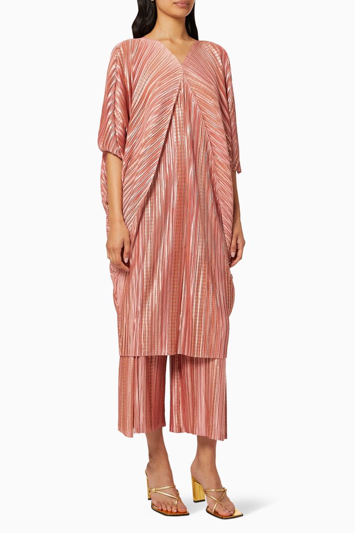 

Cleopatra Pleated Top & Pants Set, Pink