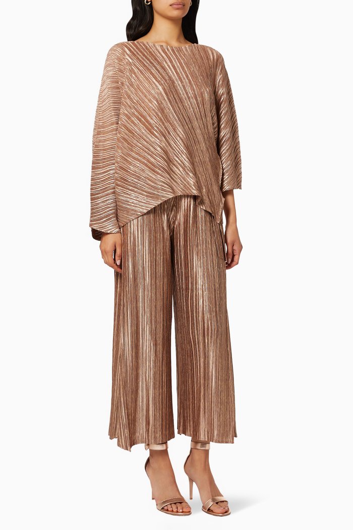 

Cora Pleated Top & Pants Set, Pink