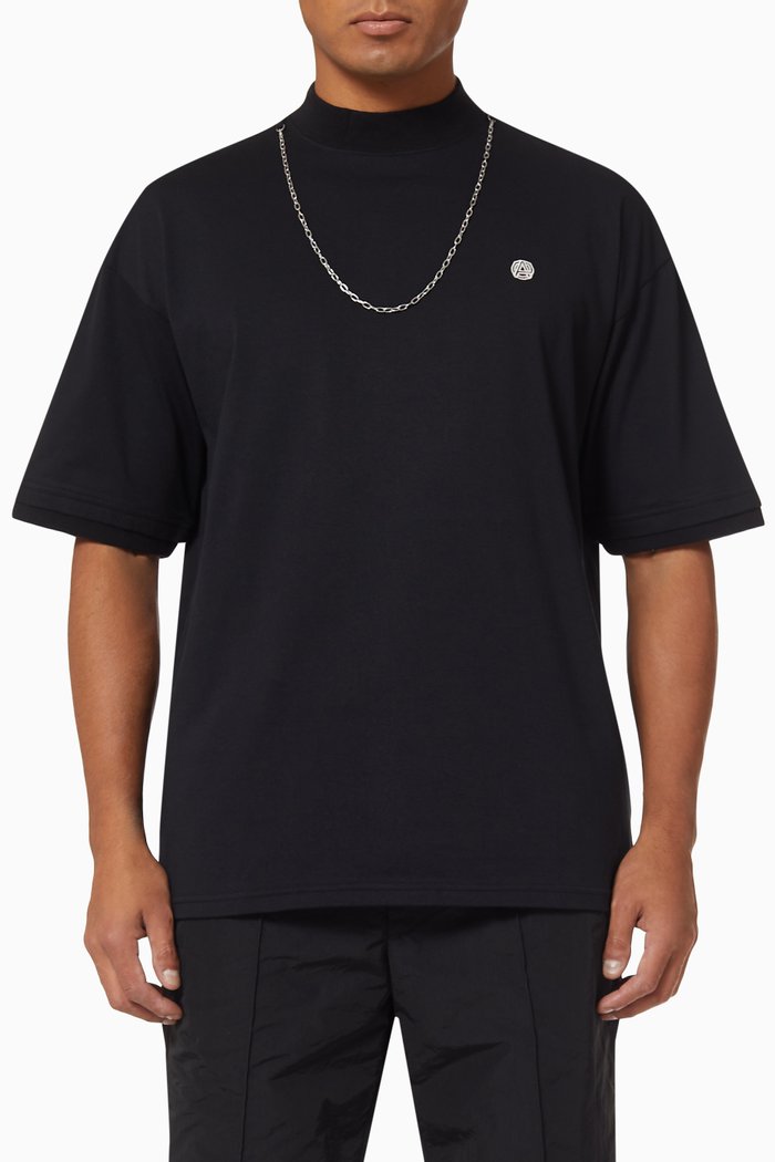 

Chain T-shirt in Cotton, Black