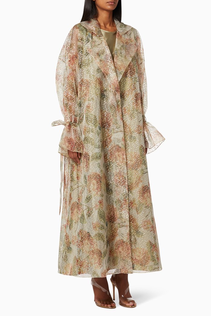 

Printed Coat & Dress Set, Multicolour