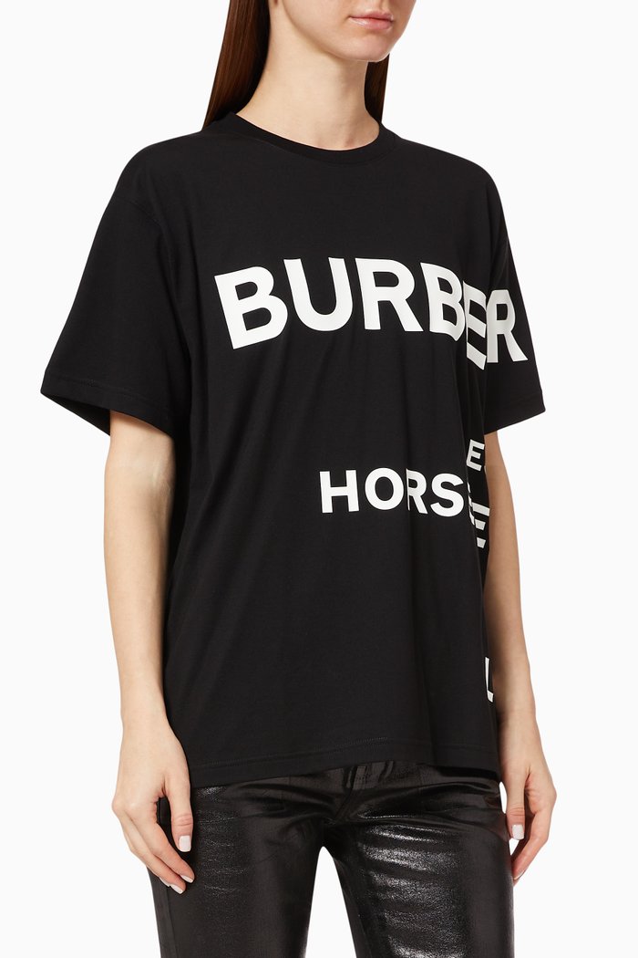 

Horseferry Cotton Oversized T-shirt, Black