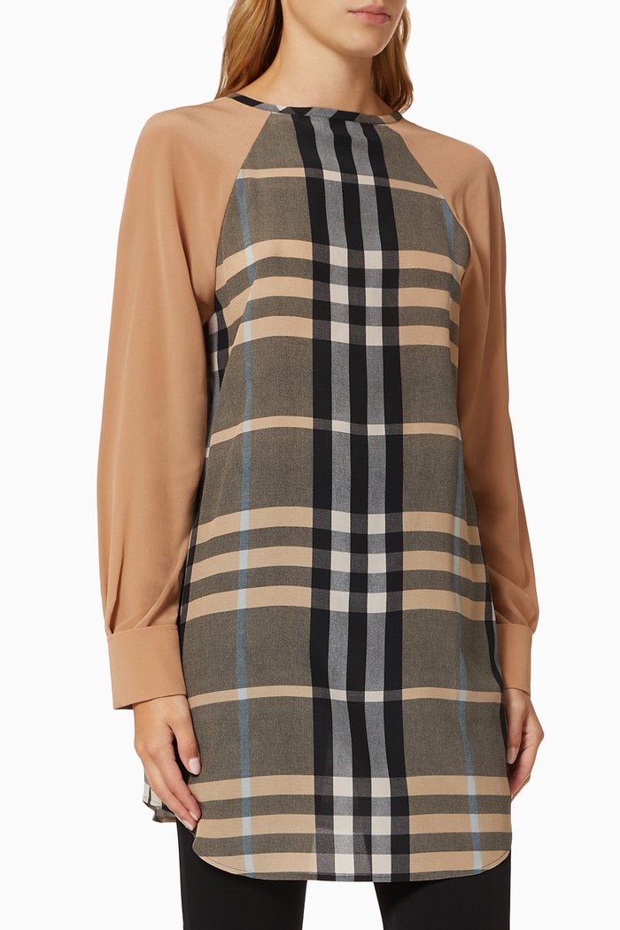 Tamika Shirt in Silk, Neutral
