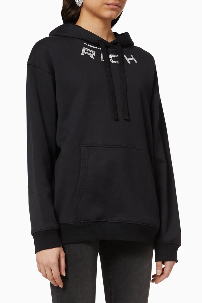 

Logo Hoodie in Cotton, Black