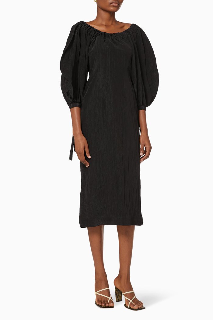 

Ellis Taffeta Dress, Black