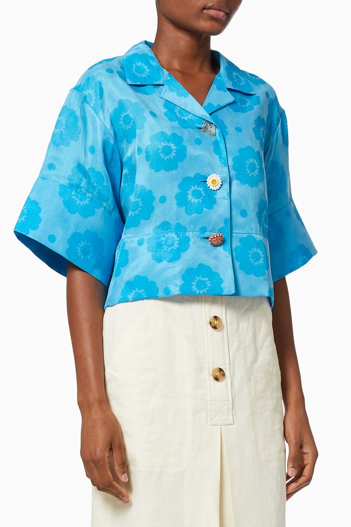 

Meryl Shirt in Lyocell, Blue