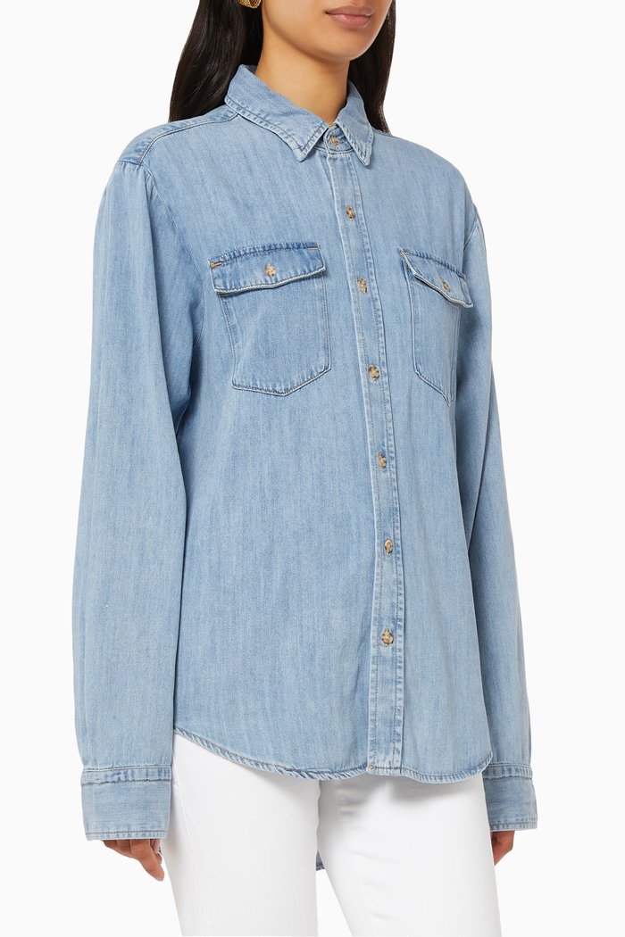 Easy Denim Shirt, Blue