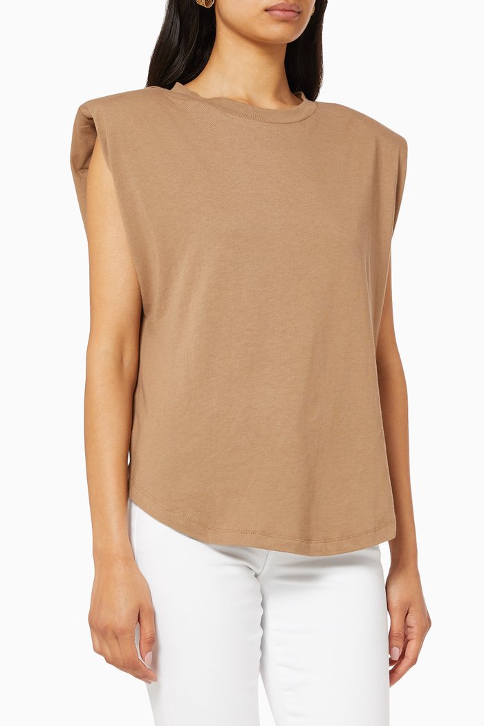 

Strong Shoulder Tank Top, Neutral
