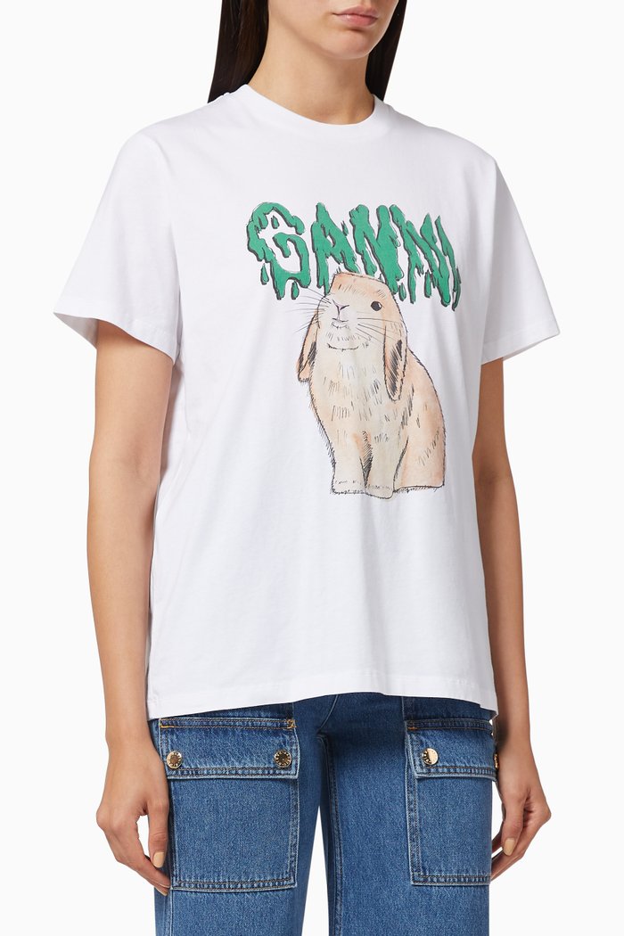 

Basic Logo T-shirt in Jersey, White