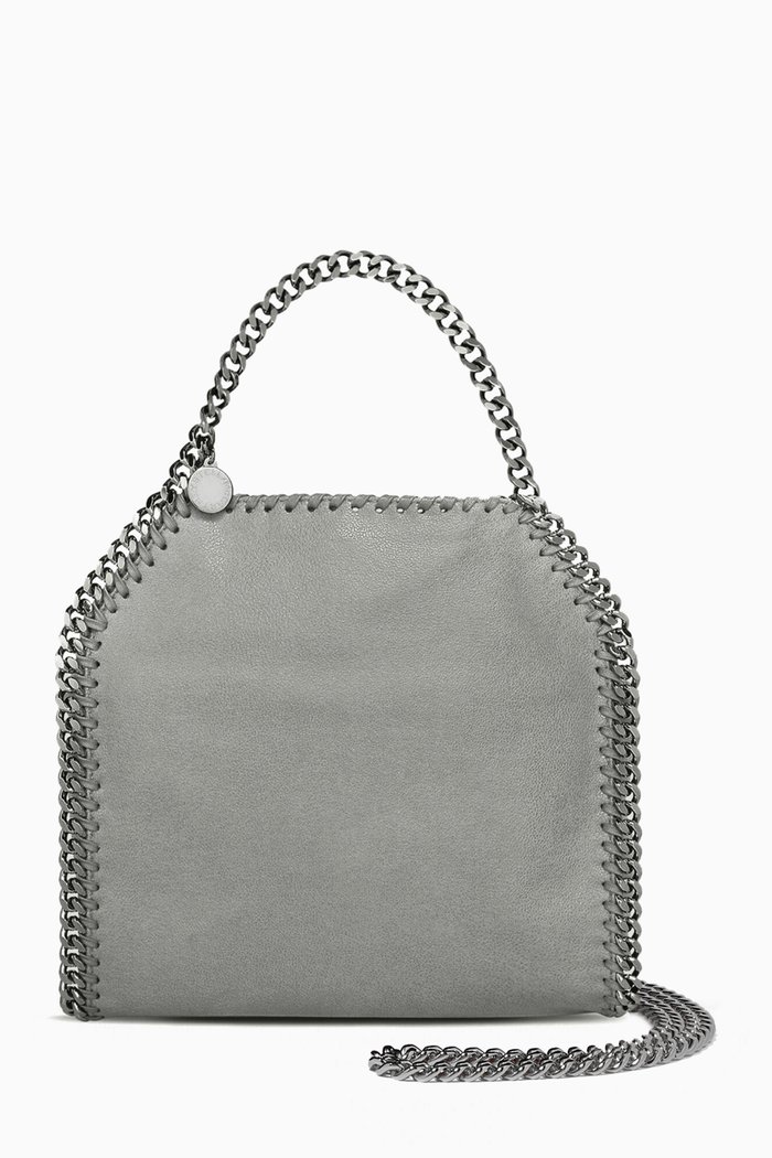 

Mini Falabella Tote Bag in Shaggy Deer, Grey