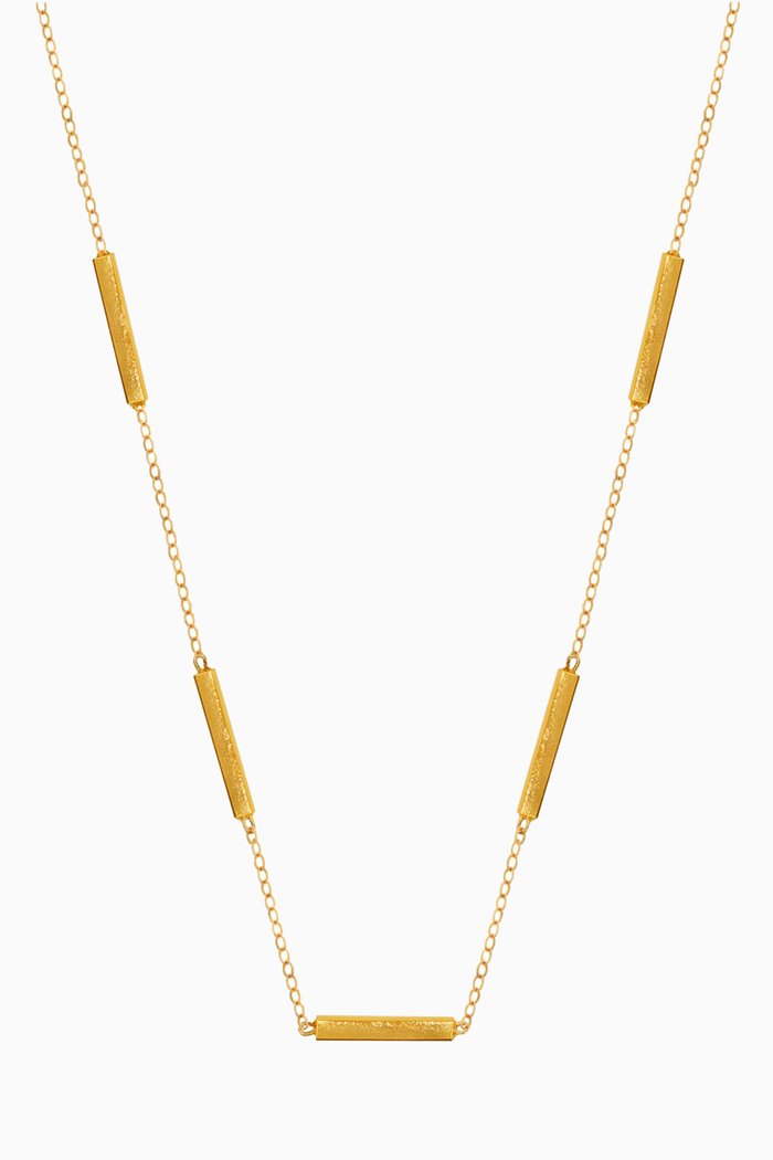 

1441 H. Bars Necklace in 18kt Yellow Gold