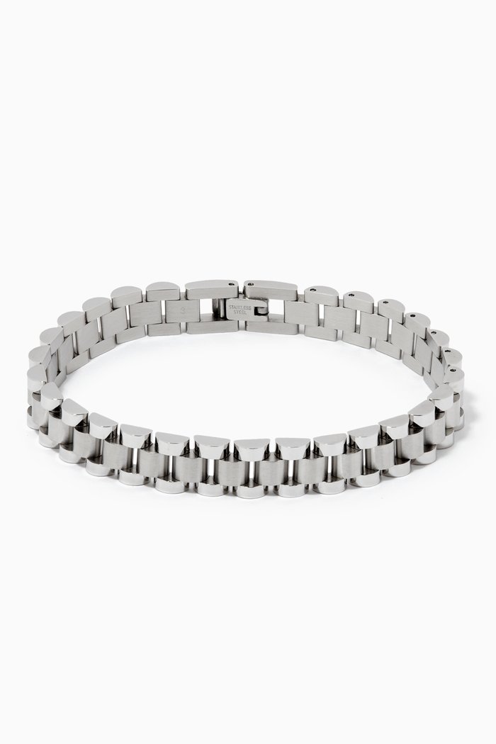 

Rollie Chain Bracelet in Stainless Steel, Silver
