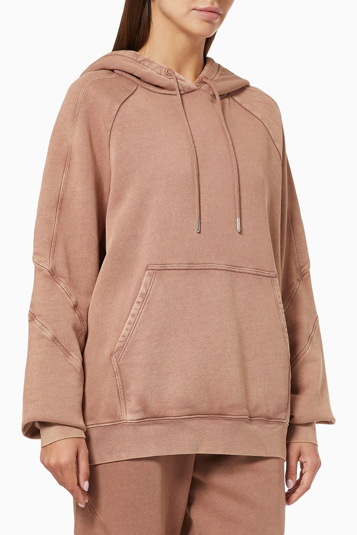 

Loopback Hoodie in Organic Cotton, Brown
