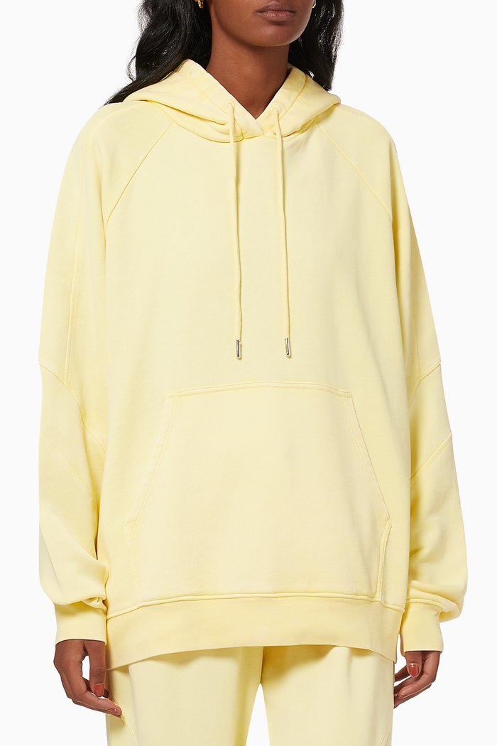 

Loopback Hoodie in Organic Cotton, Yellow