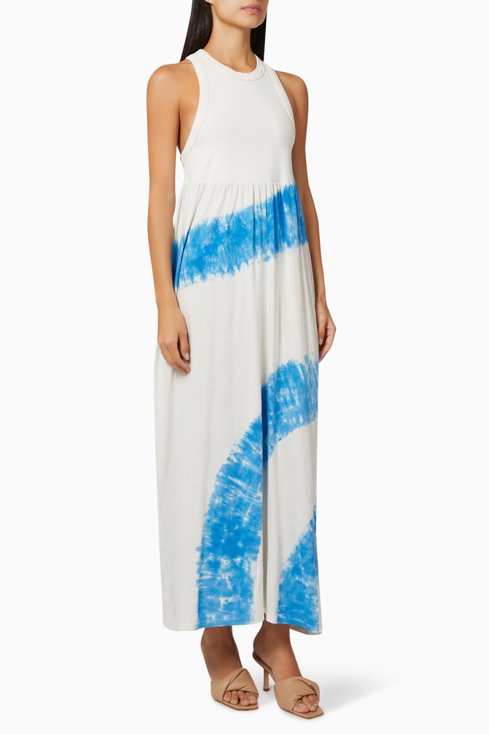 

Circle Tie Dye Dress in Organic Cotton, Blue