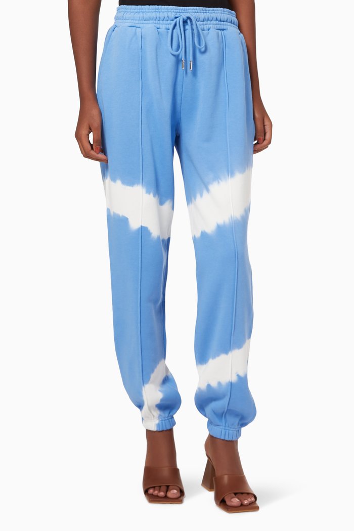 

Circle Tie Dye Sweatpants in Organic Cotton, Blue