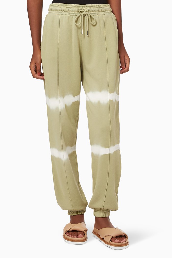 

Loopback Tie Dye Sweatpants in Organic Cotton, Brown