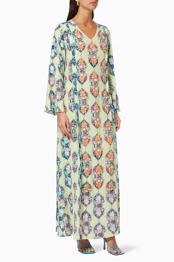 

Nina Kaftan with Sequin Embroidery, Blue