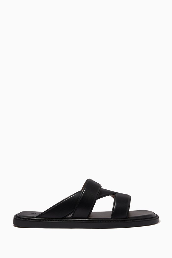 

Sandals in Calfskin, Black