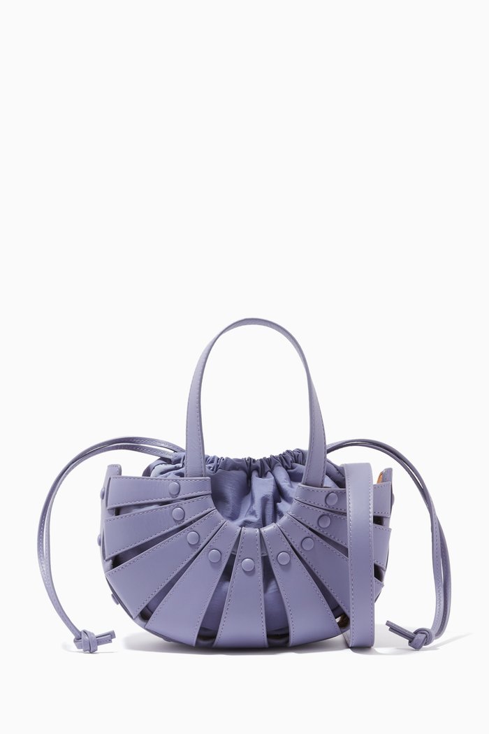 

The Shell Bag in French Calf, Purple