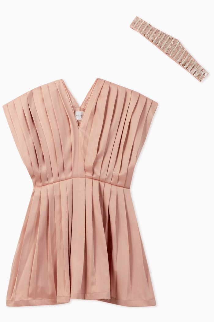 

Emerson Mini Pleated Dress, Pink