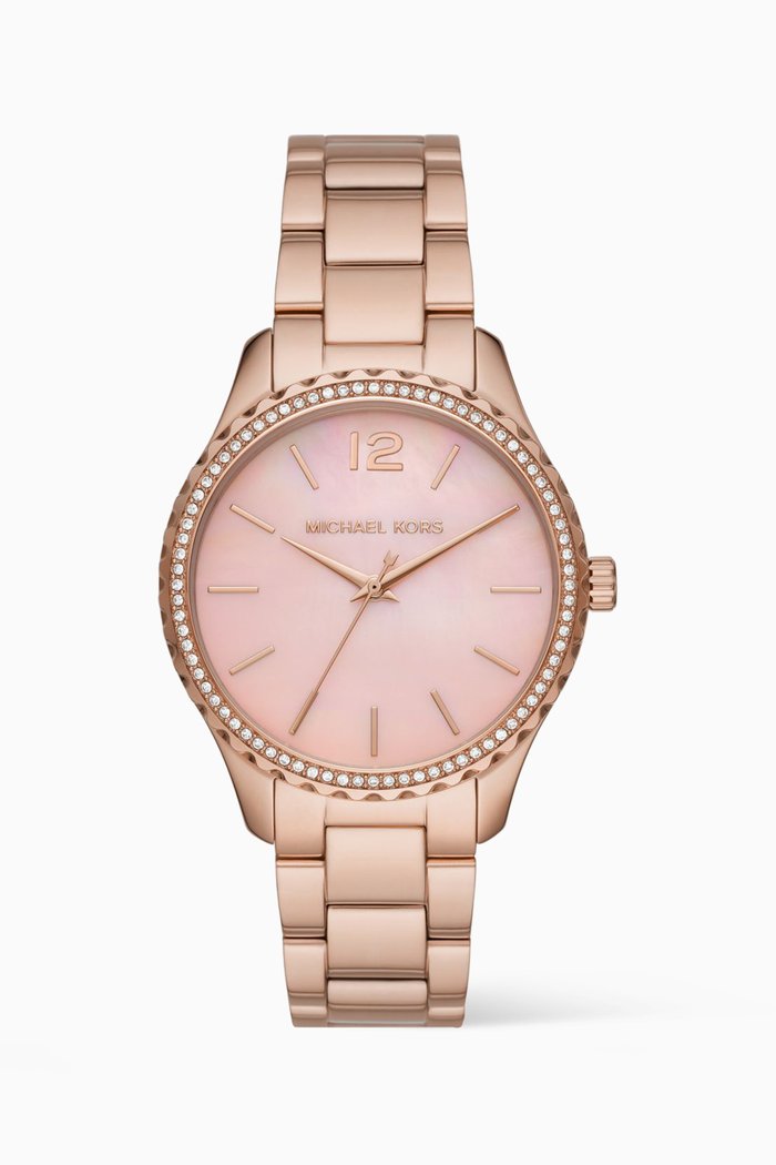 Layton Quartz Watch, 38mm, Rose gold