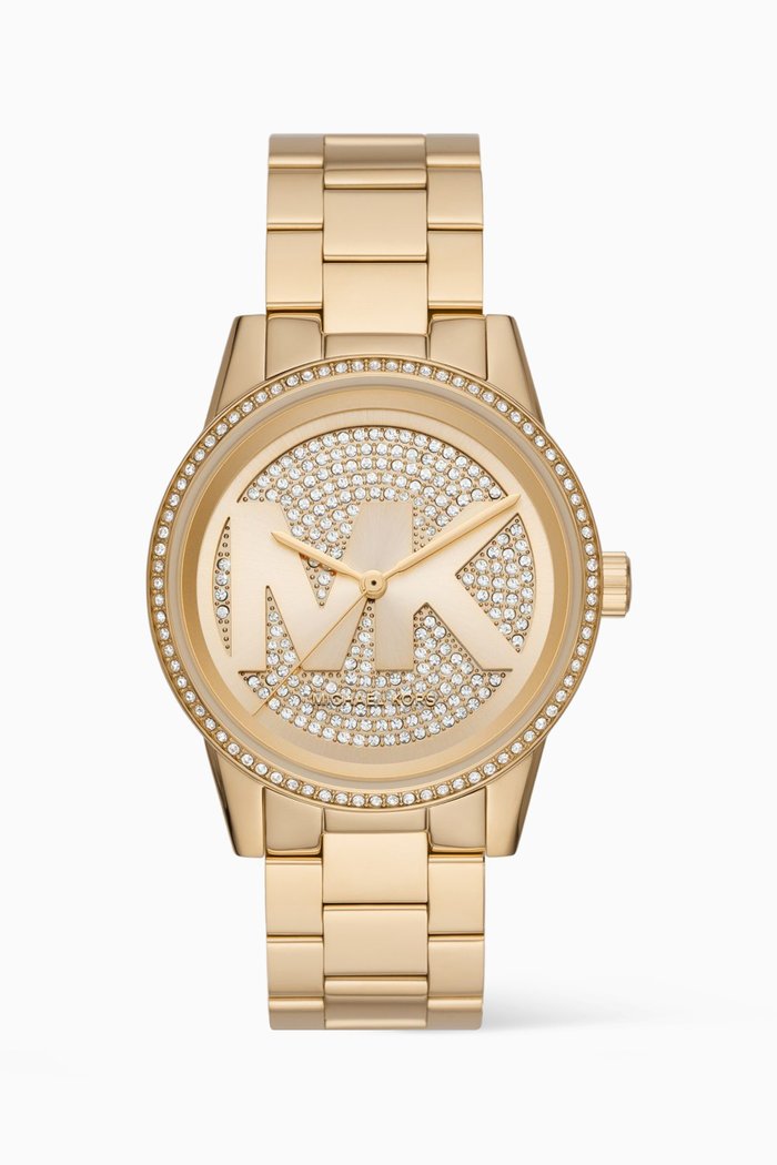 

Oversized Ritz Quartz Watch, 42mm, Gold