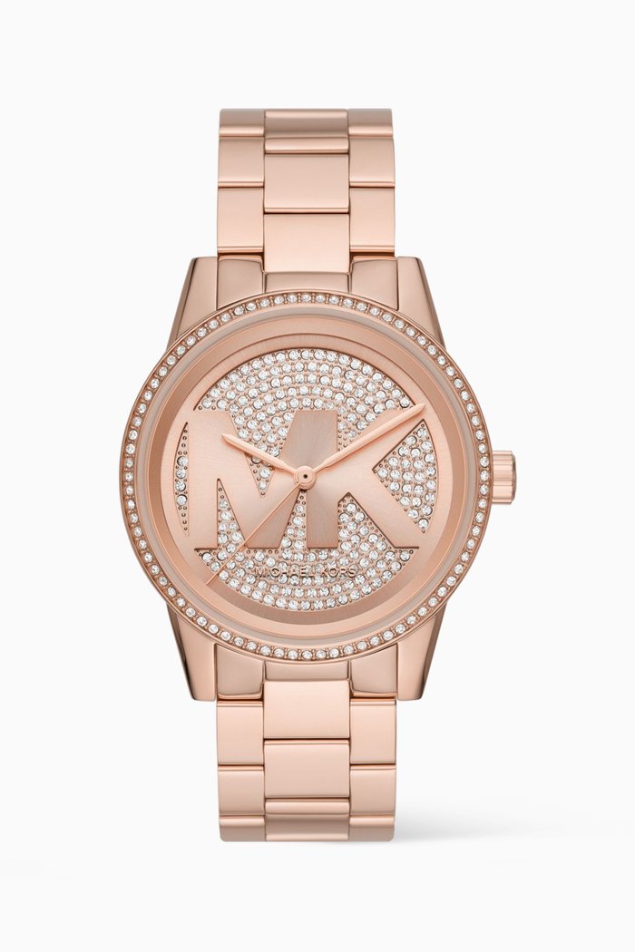 

Oversized Ritz Quartz Watch, 42mm, Rose gold