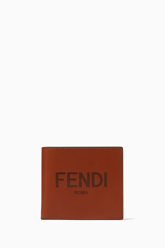 

Bi-Fold Wallet in Leather, Brown