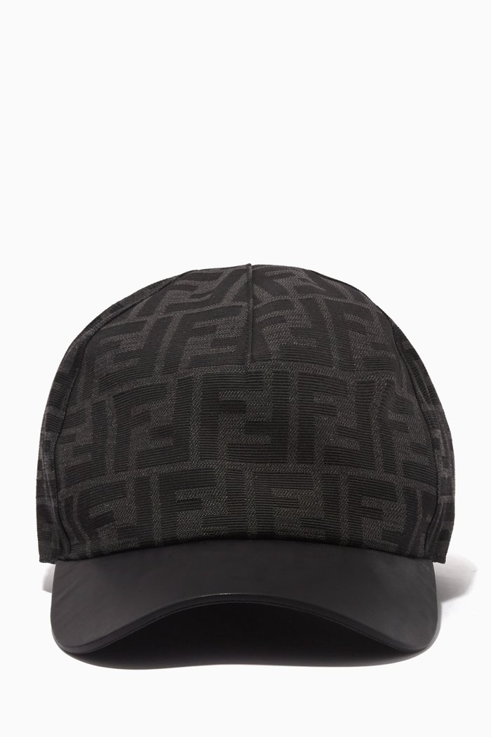 

Logo Embroidered Reversible Cap in Cotton, Black
