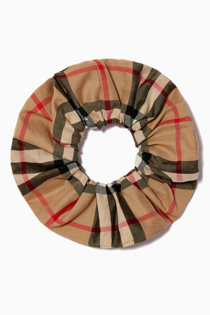 

Scrunchie in Vintage Check Cotton, Neutral